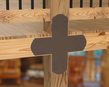 Crowned Brackets for 6x6 Dimensional Lumber - Madison Iron and Wood