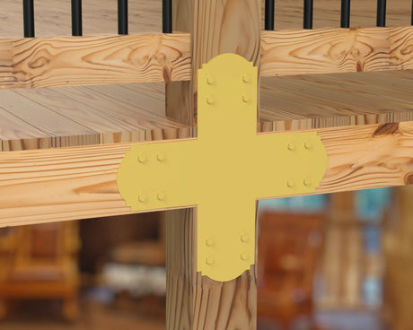 Crowned Brackets for 6x6 Dimensional Lumber - Madison Iron and Wood