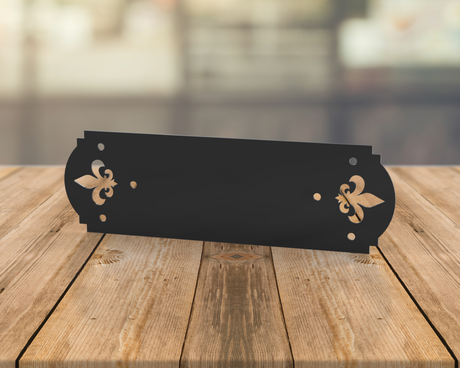 Straight Bracket - Crowned Fleur De Lis - For 6 Inch Lumber - Wood Post Brackets - construction materials - building supposrts - beam supports - post support - timber frame brackets - wood frame buildings - post frame buildings - barndominium brackets - exposed beam brackets