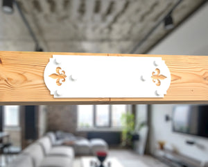 Crowned Fleur De Lis 6x6 Brackets - Madison Iron and Wood