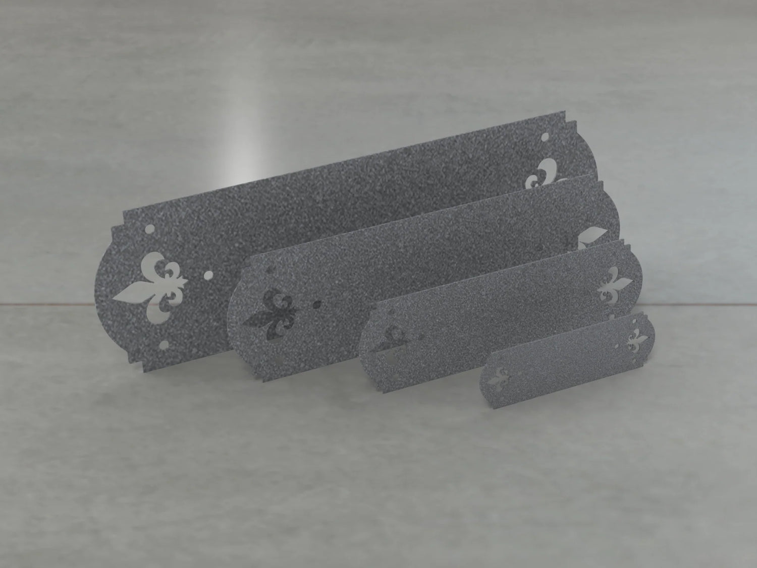 Crowned Fleur De Lis Style Straight Brackets - Various Sizes - Wood Post Brackets - construction brackets - brackets for post and beam construction - beam supports - post support - timber frame brackets - barndominium brackets - exposed beam brackets