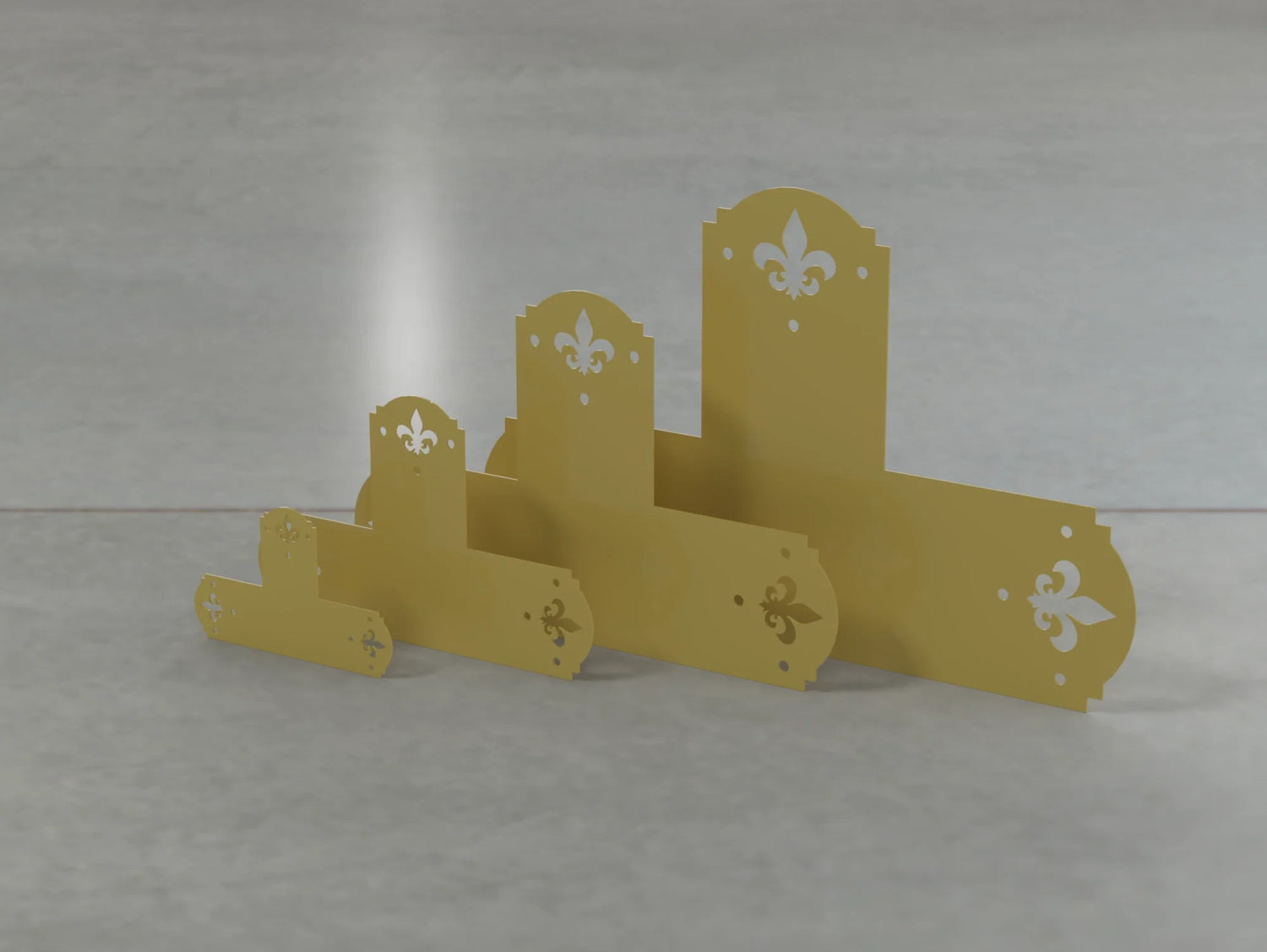 Crowned Fleur De Lis Style T Brackets - Various Sizes - Wood Post Brackets - construction brackets - brackets for post and beam construction - beam supports - post support - timber frame brackets - barndominium brackets - exposed beam brackets