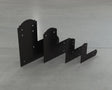 Crowned Style L Brackets - Various Sizes - Wood Post Brackets - construction brackets - brackets for post and beam construction - beam supports - post support - timber frame brackets - barndominium brackets - exposed beam brackets