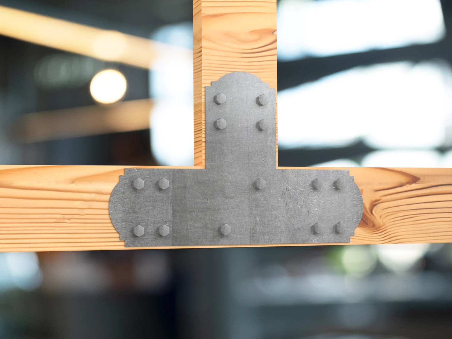 T Bracket - Crowned Style - For 8 Inch Lumber - Wood Post Brackets - construction brackets - brackets for post and beam construction - beam supports - post support - timber frame brackets - barndominium brackets - exposed beam brackets