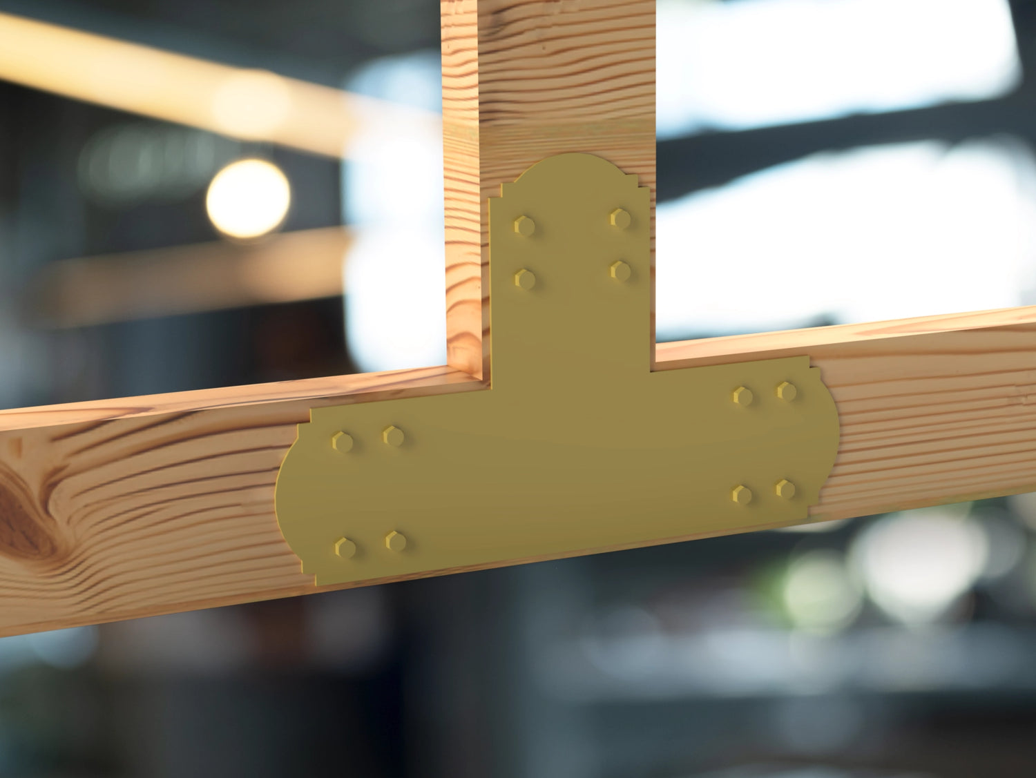 T Bracket - Crowned Style - For 6 Inch Lumber - Wood Post Brackets - construction brackets - brackets for post and beam construction - beam supports - post support - timber frame brackets - barndominium brackets - exposed beam brackets