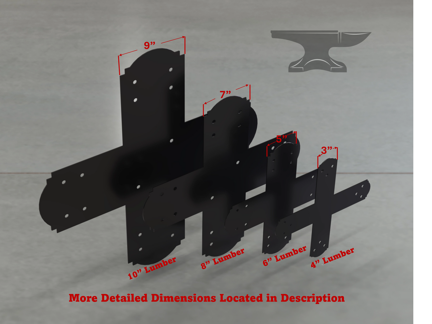 Crowned Style X Brackets - Various Sizes - Wood Post Brackets - construction brackets - brackets for post and beam construction - beam supports - post support - timber frame brackets - barndominium brackets - exposed beam brackets