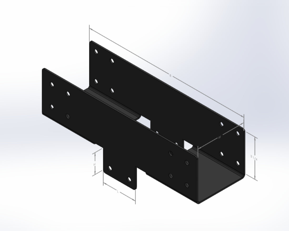 Post to Beam Brace - 4 Inch Beams (PB3.5)