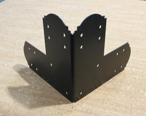 90 Degree Double L Bracket for 6" Post - Wood Post Brackets - construction materials - building supports - beam supports - post supports