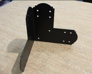 90 Degree Double L Bracket for 6" Post - Wood Post Brackets - construction materials - building supports - beam supports - post supports