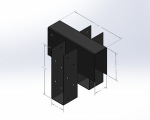 Double Top Flange Joist Hanger - JHDTF - Wood Post Brackets - construction materials - building supports - beam supports - post supports