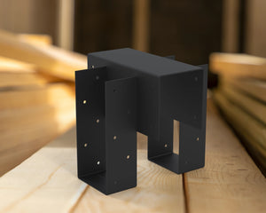 Joist Hangers - Double Top Flange - Wood Post Brackets - construction brackets - brackets for post and beam construction - beam supports - post support - timber frame brackets - barndominium brackets - exposed beam brackets