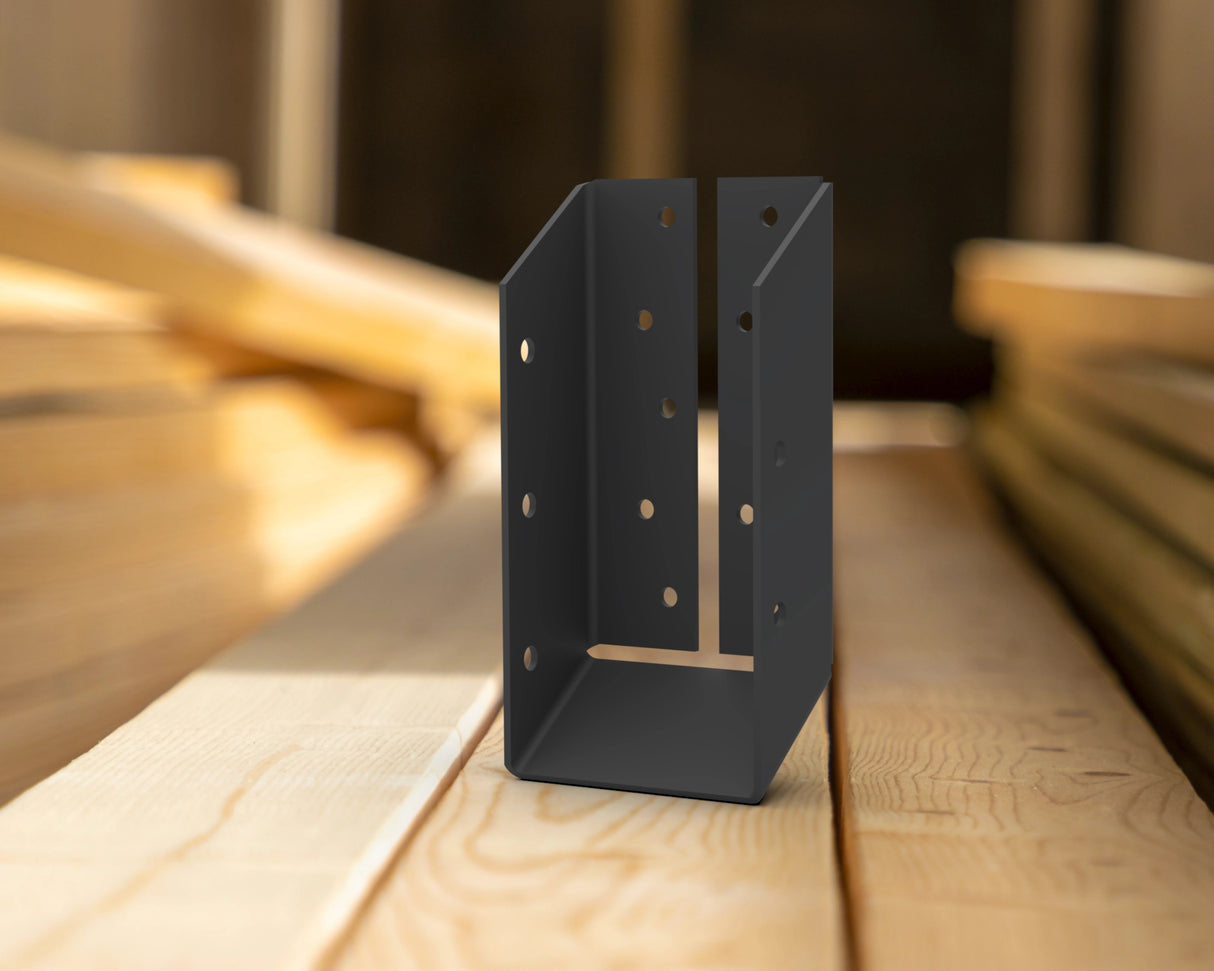 Joist Hangers - Down Angled - Hidden Flange Mount - True Sizes - Wood Post Brackets - construction brackets - brackets for post and beam construction - beam supports - post support - timber frame brackets - barndominium brackets - exposed beam brackets