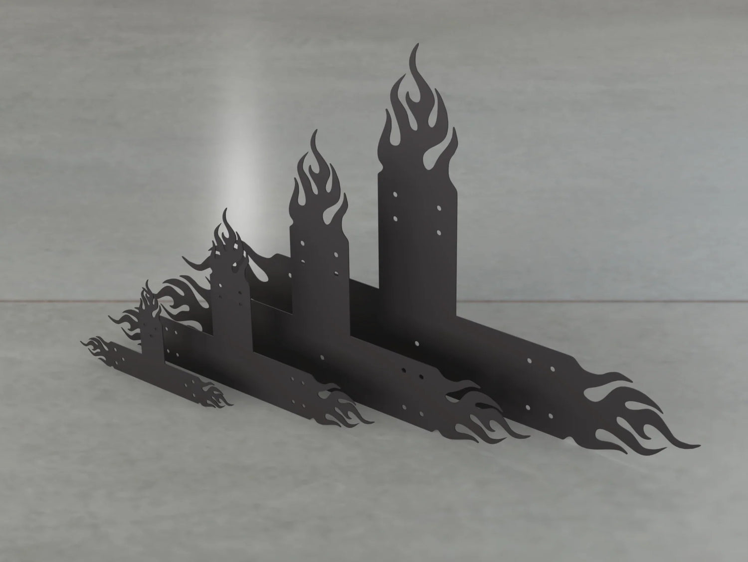 Flaming T Brackets - Various Sizes - Wood Post Brackets - construction brackets - brackets for post and beam construction - beam supports - post support - timber frame brackets - barndominium brackets - exposed beam brackets