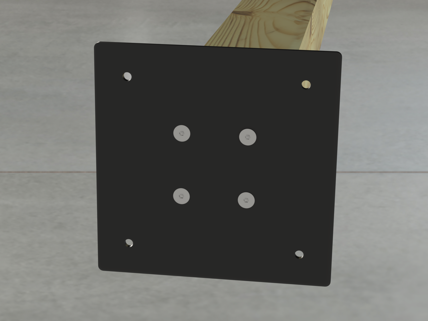 Post Base Plate Bracket - Wood Post Brackets - construction brackets - brackets for post and beam construction - beam supports - post support - timber frame brackets - barndominium brackets - exposed beam brackets