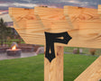 L Bracket - Gothic Style - For 8 Inch Lumber - Wood Post Brackets - construction brackets - brackets for post and beam construction - beam supports - post support - timber frame brackets - barndominium brackets - exposed beam brackets
