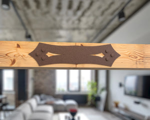 Straight Bracket - Gothic Style - For 8 Inch Lumber - Wood Post Brackets - construction brackets - brackets for post and beam construction - beam supports - post support - timber frame brackets - barndominium brackets - exposed beam brackets