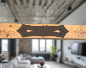 Straight Bracket - Gothic Style - For 8 Inch Lumber - Wood Post Brackets - construction brackets - brackets for post and beam construction - beam supports - post support - timber frame brackets - barndominium brackets - exposed beam brackets