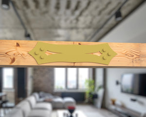 Straight Bracket - Gothic Style - For 8 Inch Lumber - Wood Post Brackets - construction brackets - brackets for post and beam construction - beam supports - post support - timber frame brackets - barndominium brackets - exposed beam brackets