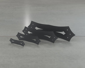 Gothic Style Straight Brackets - Various Sizes - Wood Post Brackets - construction brackets - brackets for post and beam construction - beam supports - post support - timber frame brackets - barndominium brackets - exposed beam brackets