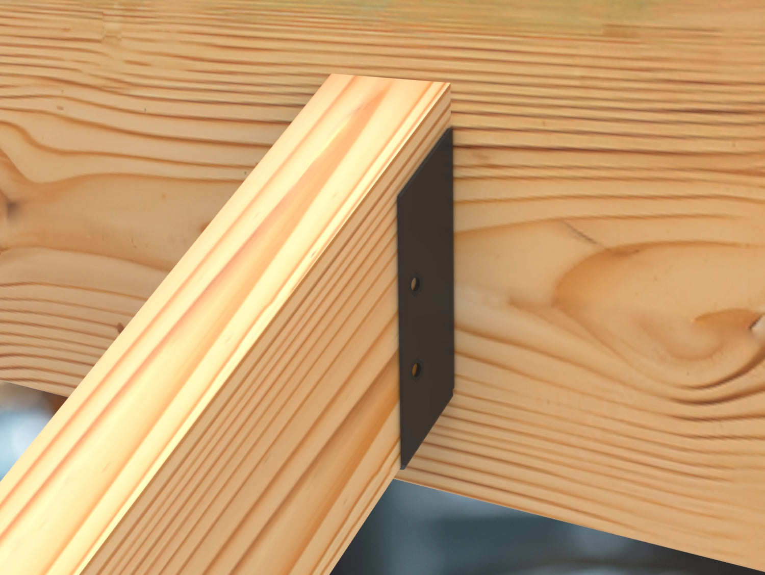 Joist Hangers - Down Angled - Hidden Flange Mount - True Sizes - Wood Post Brackets - construction brackets - brackets for post and beam construction - beam supports - post support - timber frame brackets - barndominium brackets - exposed beam brackets