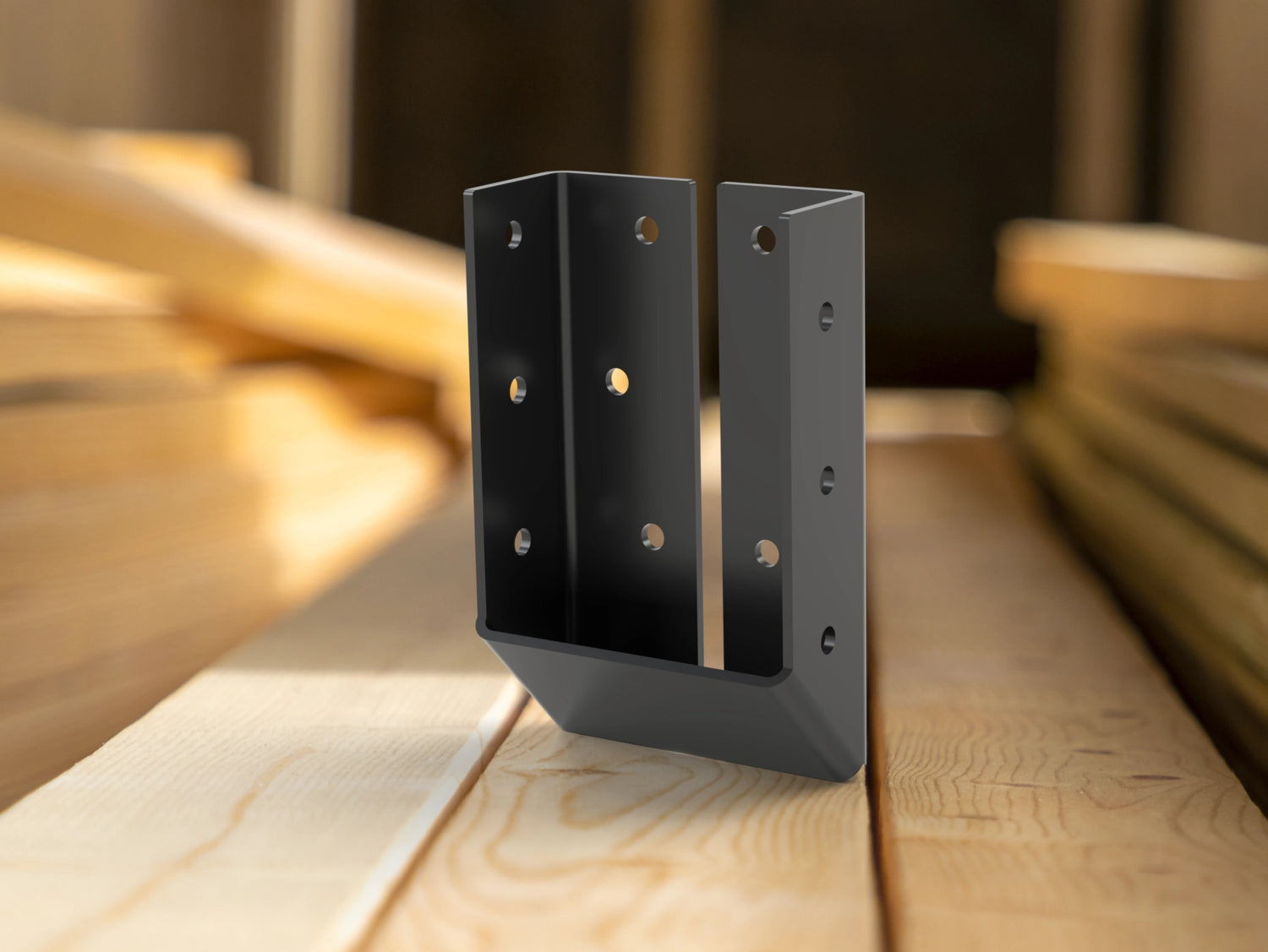 Joist Hangers - Up Angled - Hidden Flange Mount - True Sizes - Wood Post Brackets - construction brackets - brackets for post and beam construction - beam supports - post support - timber frame brackets - barndominium brackets - exposed beam brackets