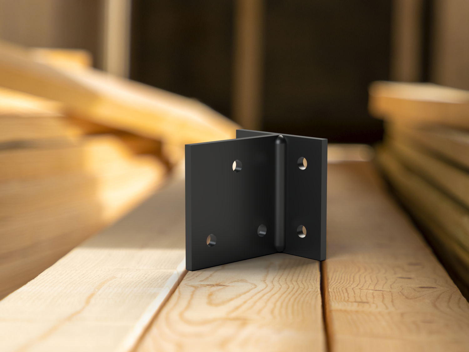 Hidden T Mount - For True Sized Beams - Wood Post Brackets - construction brackets - brackets for post and beam construction - beam supports - post support - timber frame brackets - post frame buildings - barndominium brackets - exposed beam brackets