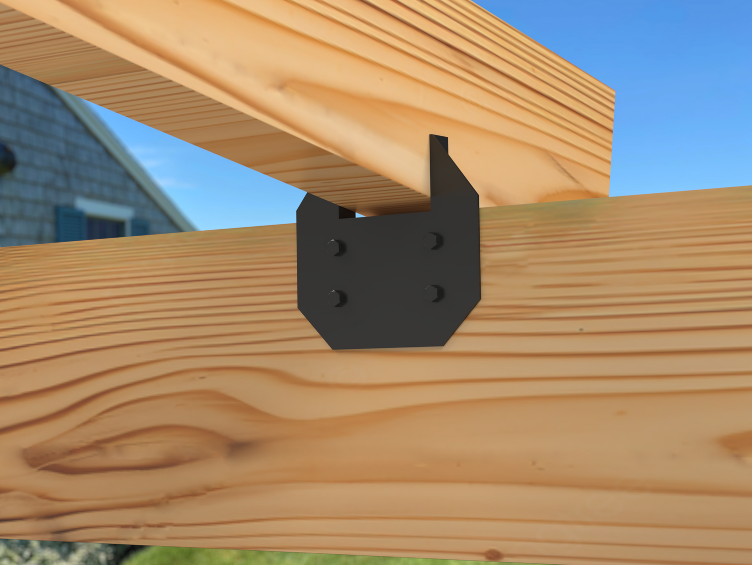Hurricane Tie Brackets - Wood Post Brackets - construction brackets - brackets for post and beam construction - beam supports - post support - timber frame brackets - barndominium brackets - exposed beam brackets