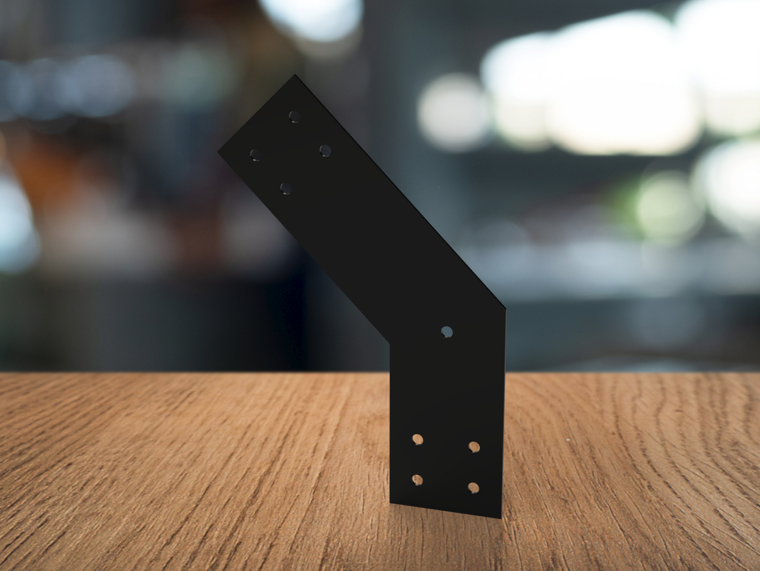 L Bracket 45 Degree - Industrial Style - For 6 Inch Lumber - Wood Post Brackets - construction materials - building supposrts - beam supports - post support - timber frame brackets - wood frame buildings - post frame buildings - barndominium brackets - exposed beam brackets