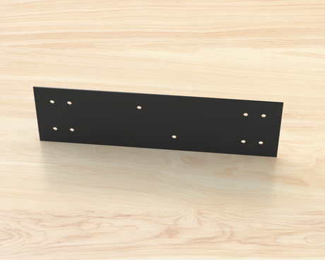 Straight Bracket - Industrial Style - 8 Inch Lumber - Wood Post Brackets - construction materials - building supposrts - beam supports - post support - timber frame brackets - wood frame buildings - post frame buildings - barndominium brackets - exposed beam brackets