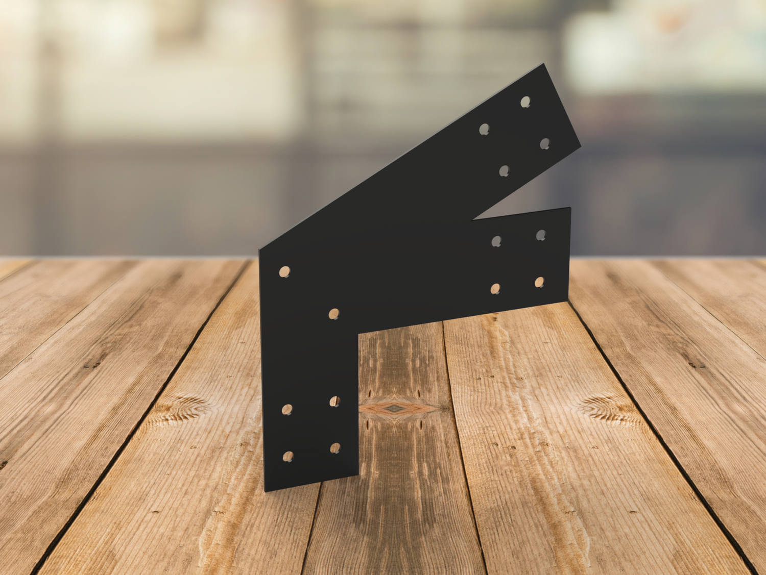 Heel T Bracket - Industrial Style - For 4 Inch Lumber - Wood Post Brackets - construction materials - building supposrts - beam supports - post support - timber frame brackets - wood frame buildings - post frame buildings - barndominium brackets - exposed beam brackets