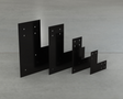 Industrial Style L Brackets - Various Sizes - Wood Post Brackets - construction brackets - brackets for post and beam construction - beam supports - post support - timber frame brackets - barndominium brackets - exposed beam brackets