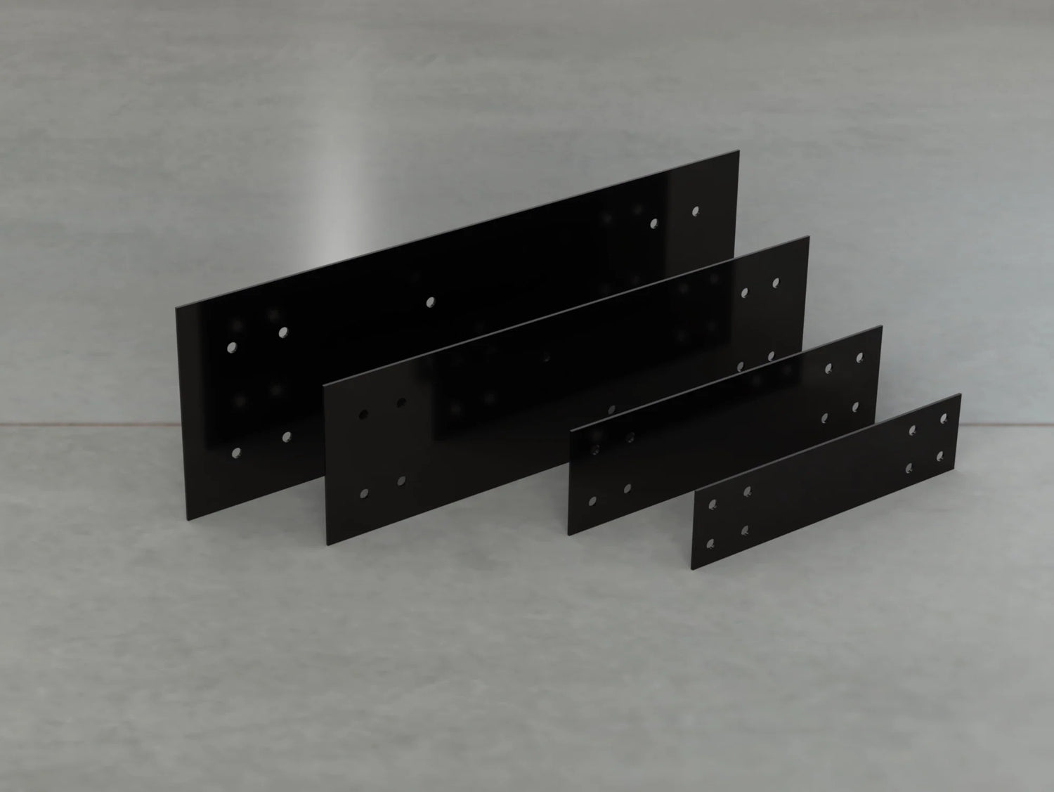 Industrial Style Straight Brackets - Various Sizes - Wood Post Brackets - construction brackets - brackets for post and beam construction - beam supports - post support - timber frame brackets - barndominium brackets - exposed beam brackets
