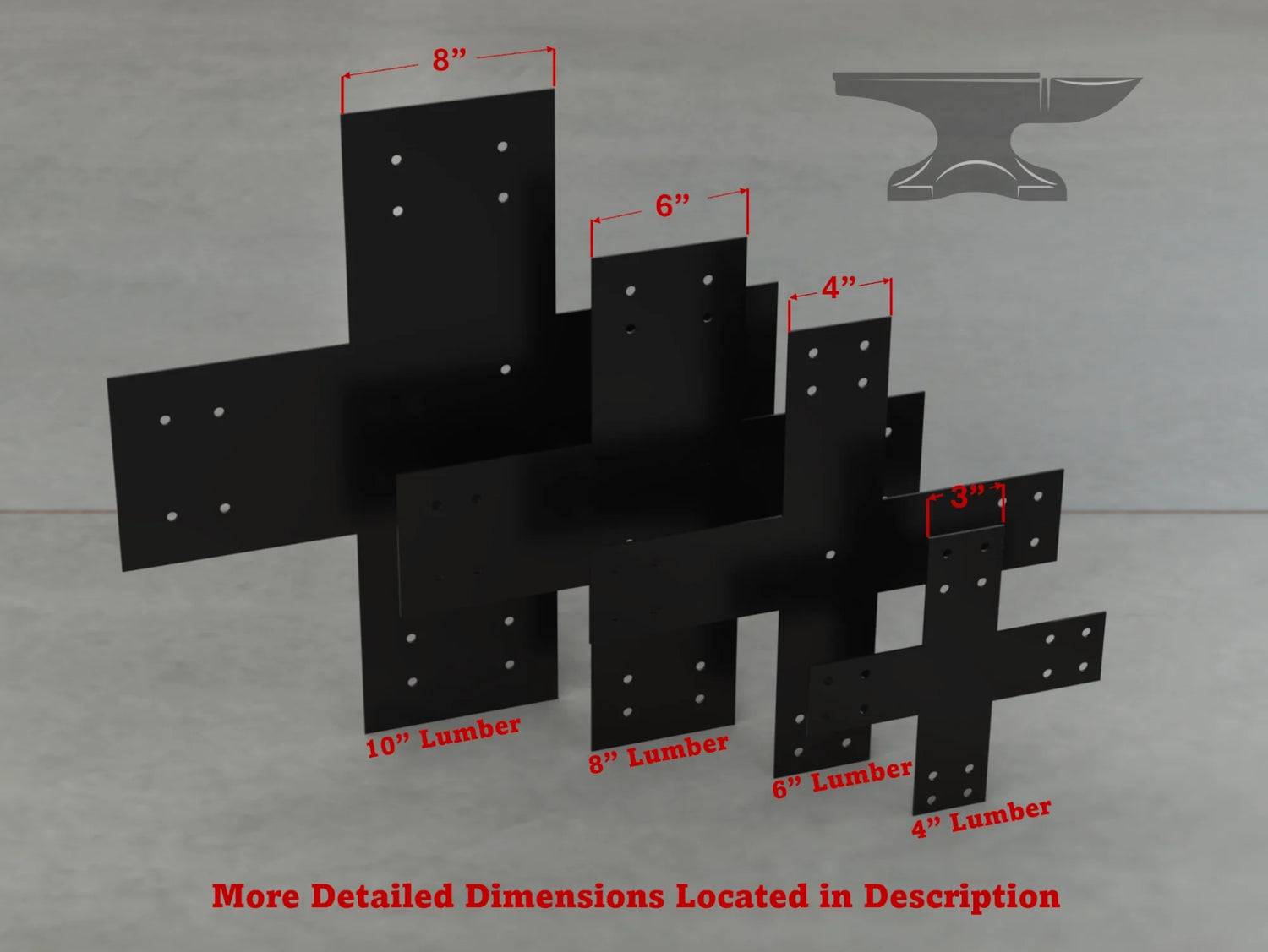 Industrial Style X Brackets - Various Sizes - Wood Post Brackets - construction brackets - brackets for post and beam construction - beam supports - post support - timber frame brackets - barndominium brackets - exposed beam brackets