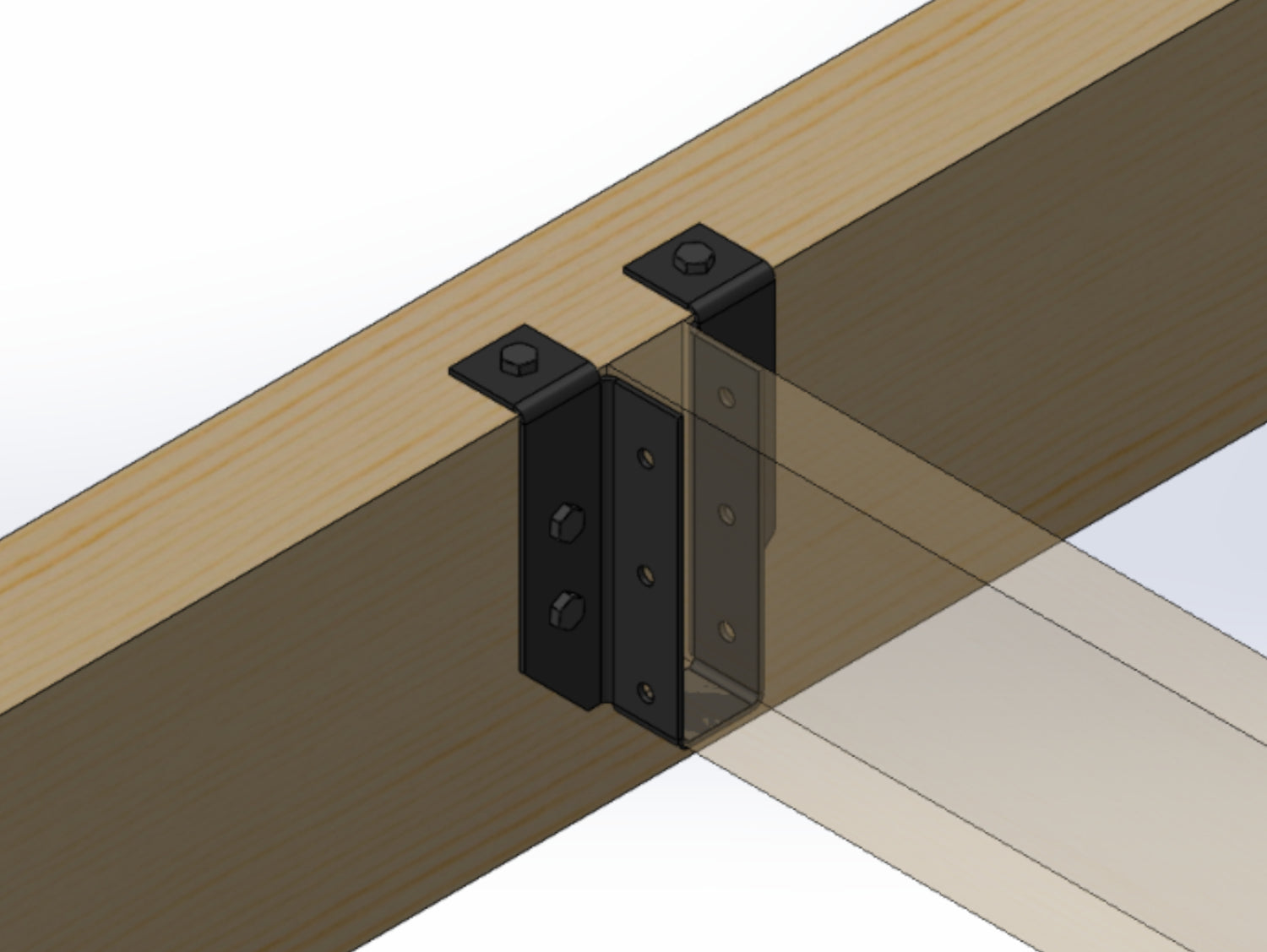 Joist Hangers - Top Flange Mount (True Sizes) - JHTM2-JHTM6 - Wood Post Brackets - construction materials - building supports - beam supports - post supports