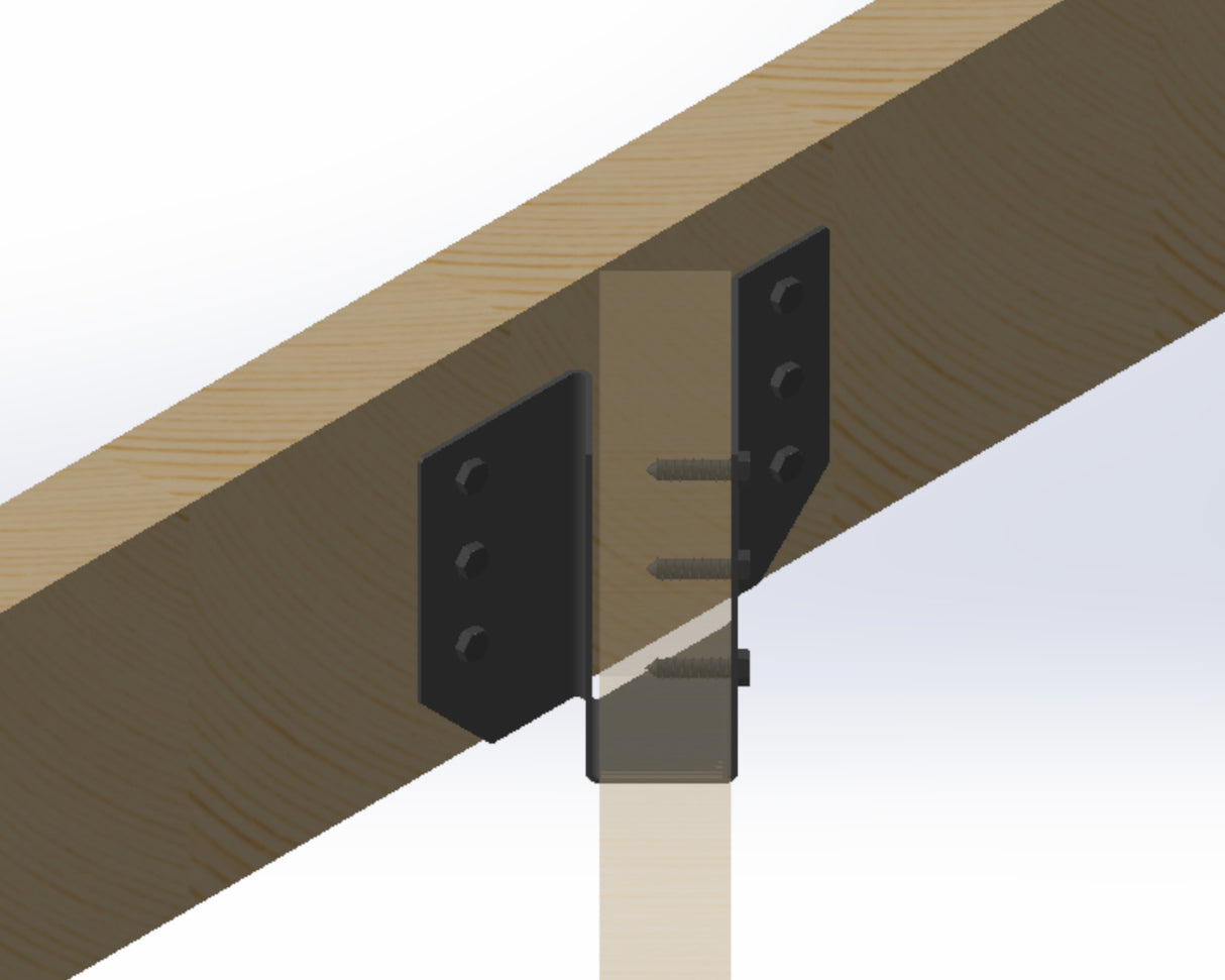 45 Degree Angled Joist Hangers - (AJH1.625-AJH3.625)