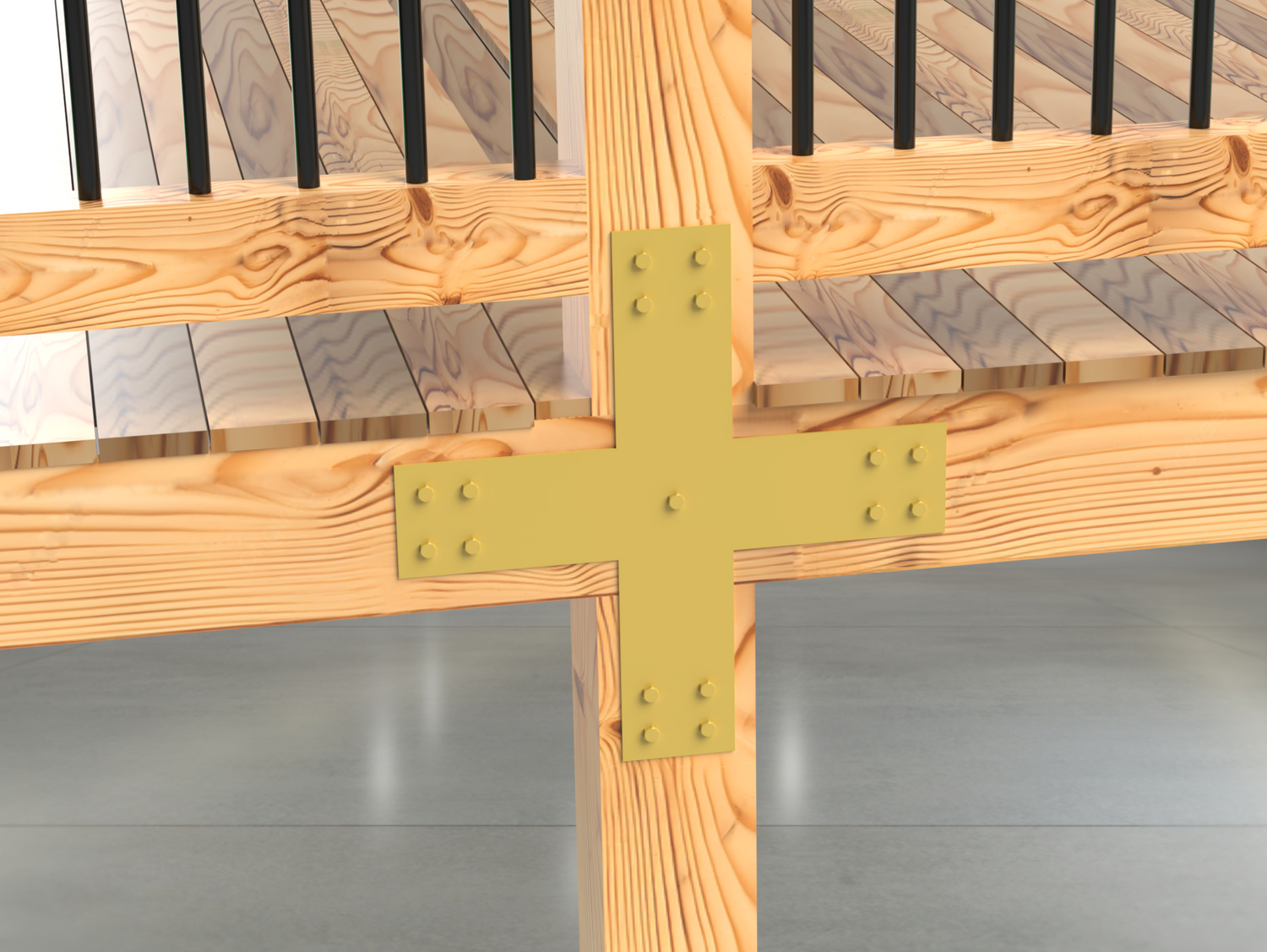 X Bracket - Industrial Style - 8 Inch Lumber - Wood Post Brackets - construction brackets - brackets for post and beam construction - beam supports - post support - timber frame brackets - barndominium brackets - exposed beam brackets