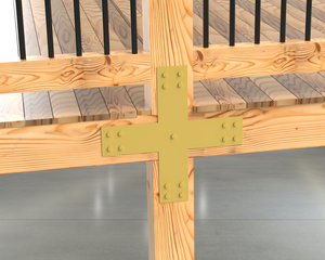 X Bracket - Industrial Style - 8 Inch Lumber - Wood Post Brackets - construction brackets - brackets for post and beam construction - beam supports - post support - timber frame brackets - barndominium brackets - exposed beam brackets