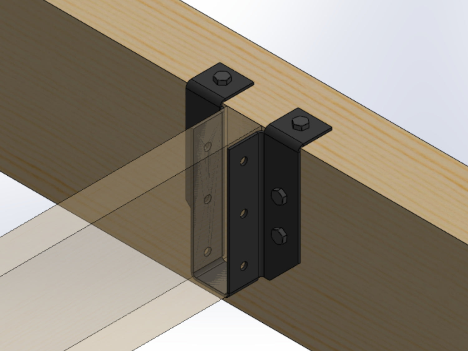 Joist Hangers - Top Flange Mount (True Sizes) - JHTM2-JHTM6 - Wood Post Brackets - construction materials - building supports - beam supports - post supports