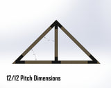 King Truss Bracket Set - Industrial Style - For 8 Inch Lumber