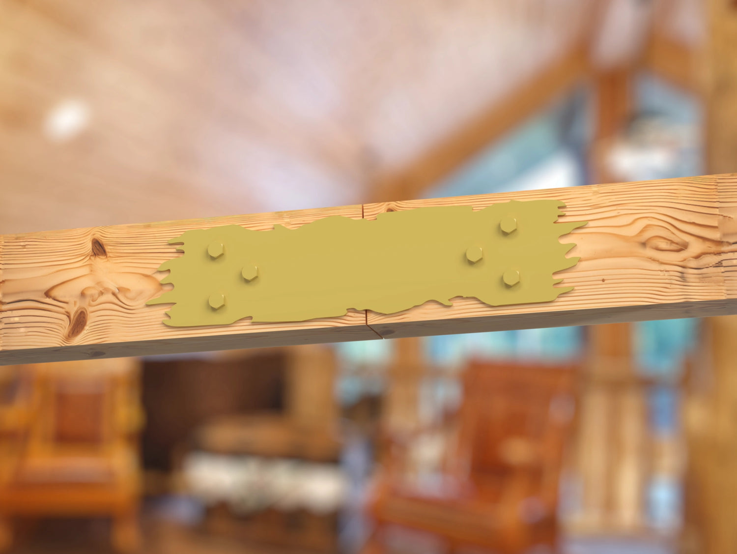 Straight Bracket - Rough Wood Style - For 8 Inch Lumber - Wood Post Brackets - construction brackets - brackets for post and beam construction - beam supports - post support - timber frame brackets - barndominium brackets - exposed beam brackets