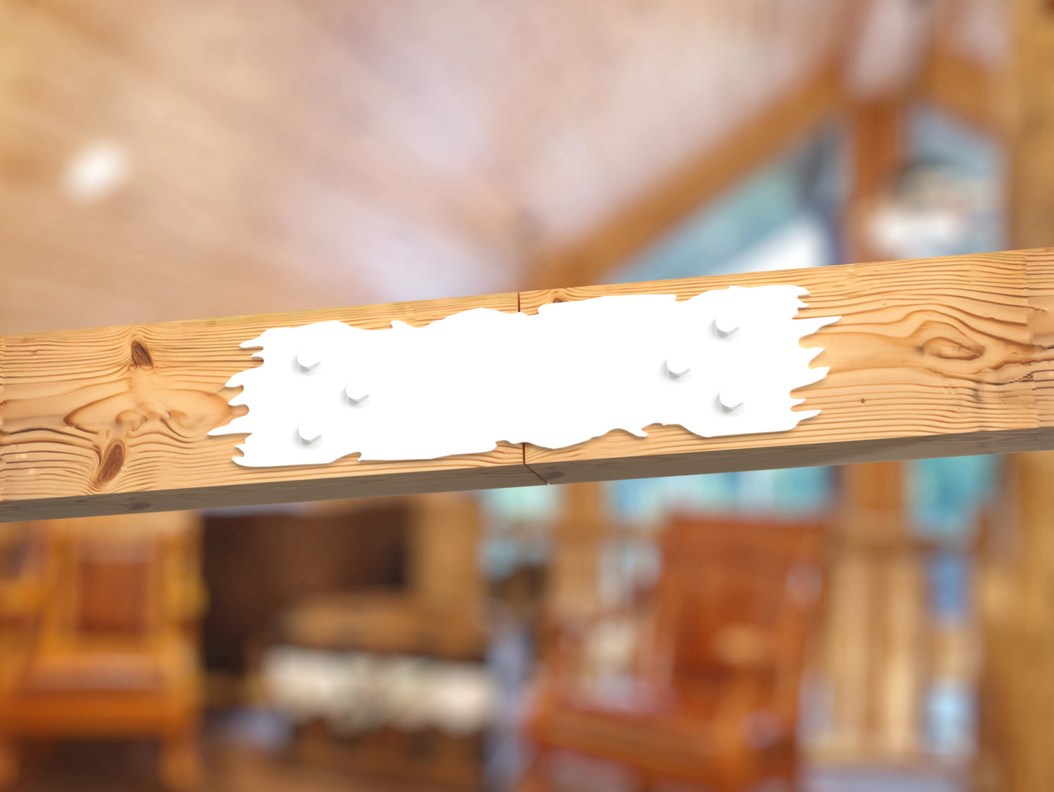 Straight Bracket - Rough Wood Style - For 8 Inch Lumber - Wood Post Brackets - construction brackets - brackets for post and beam construction - beam supports - post support - timber frame brackets - barndominium brackets - exposed beam brackets