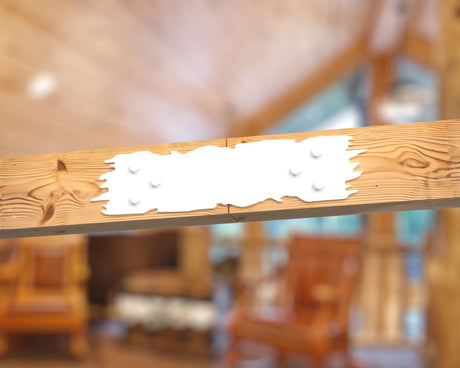 Straight Bracket - Rough Wood Style - For 8 Inch Lumber - Wood Post Brackets - construction brackets - brackets for post and beam construction - beam supports - post support - timber frame brackets - barndominium brackets - exposed beam brackets