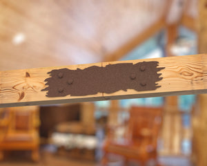 Straight Bracket - Rough Wood Style - For 8 Inch Lumber - Wood Post Brackets - construction brackets - brackets for post and beam construction - beam supports - post support - timber frame brackets - barndominium brackets - exposed beam brackets