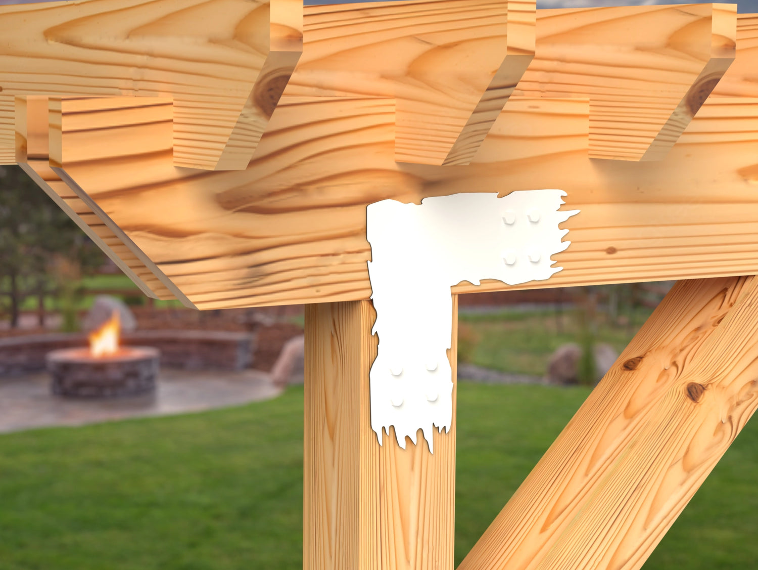 L Bracket - Rough Wood Style - For 8 Inch Lumber - Wood Post Brackets - construction brackets - brackets for post and beam construction - beam supports - post support - timber frame brackets - barndominium brackets - exposed beam brackets