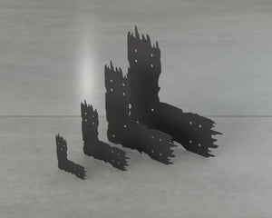 Rough Wood Style L Brackets - Various Sizes - Wood Post Brackets - construction brackets - brackets for post and beam construction - beam supports - post support - timber frame brackets - barndominium brackets - exposed beam brackets