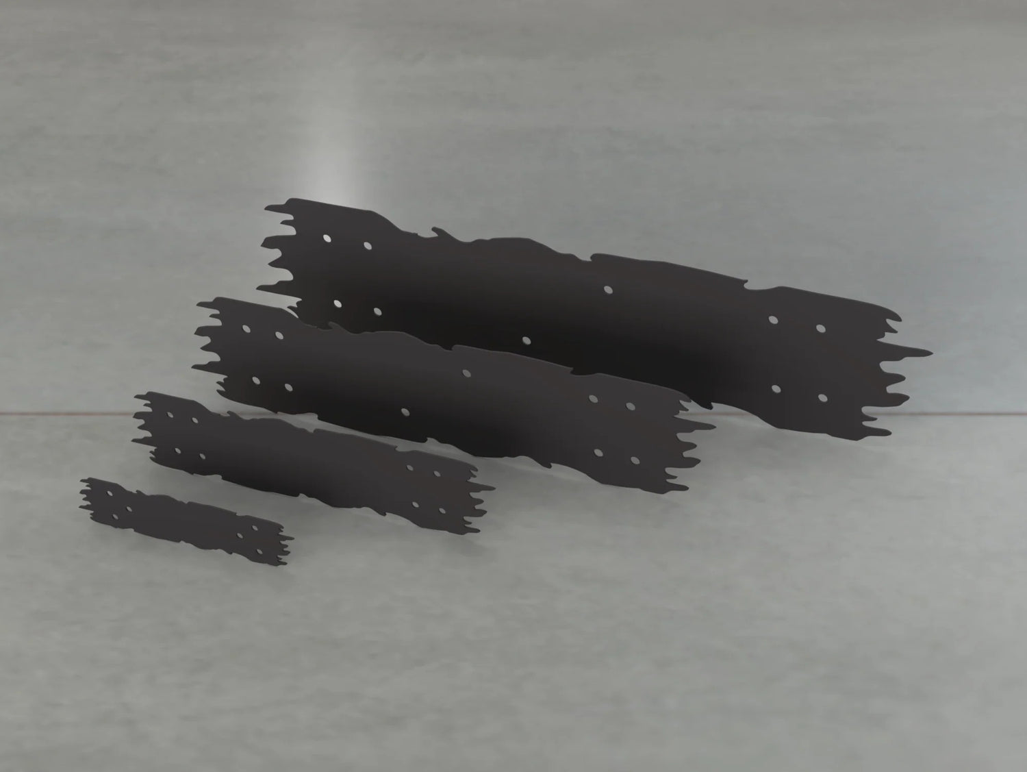 Rough Wood Style Straight Brackets - Various Sizes - Wood Post Brackets - construction brackets - brackets for post and beam construction - beam supports - post support - timber frame brackets - barndominium brackets - exposed beam brackets