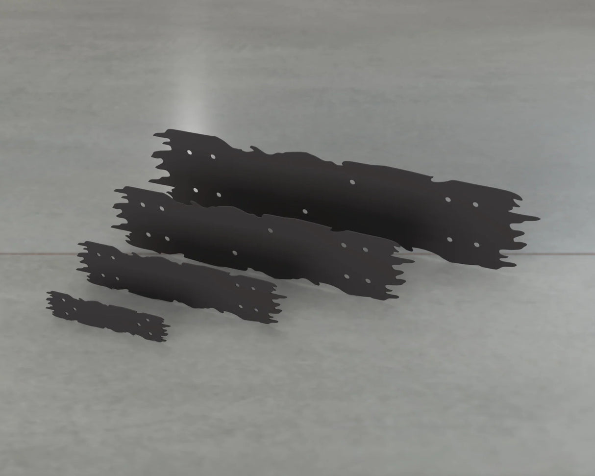 Rough Wood Style Straight Brackets - Various Sizes - Wood Post Brackets - construction brackets - brackets for post and beam construction - beam supports - post support - timber frame brackets - barndominium brackets - exposed beam brackets