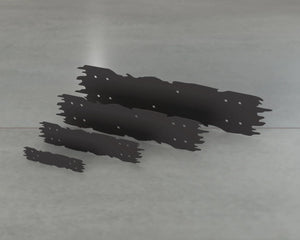 Rough Wood Style Straight Brackets - Various Sizes - Wood Post Brackets - construction brackets - brackets for post and beam construction - beam supports - post support - timber frame brackets - barndominium brackets - exposed beam brackets