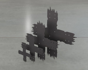 Rough Wood Style X Brackets - Various Sizes - Wood Post Brackets - construction brackets - brackets for post and beam construction - beam supports - post support - timber frame brackets - barndominium brackets - exposed beam brackets