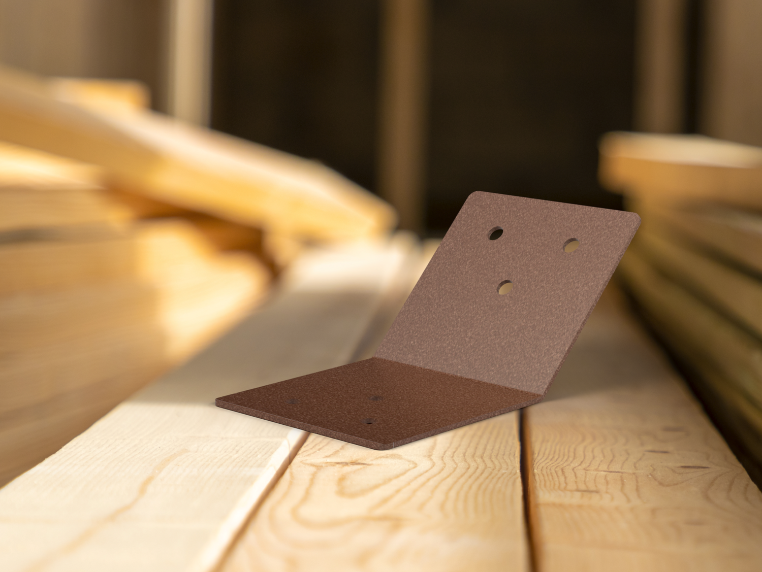 45 Degree Standard Bracket for 4" Post - Wood Post Brackets - construction brackets - brackets for post and beam construction - beam supports - post support - timber frame brackets - barndominium brackets - exposed beam brackets